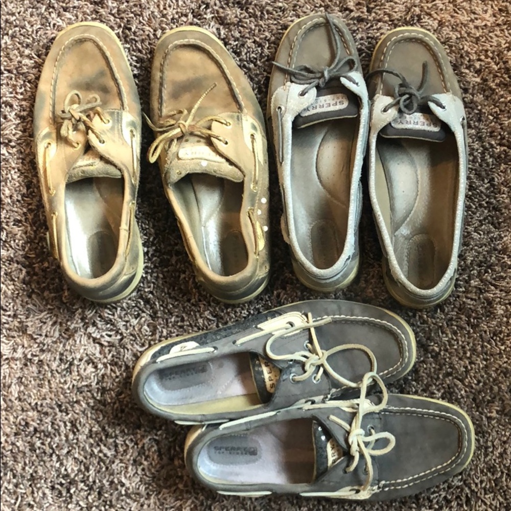 Lot of 3 pairs of sperrys